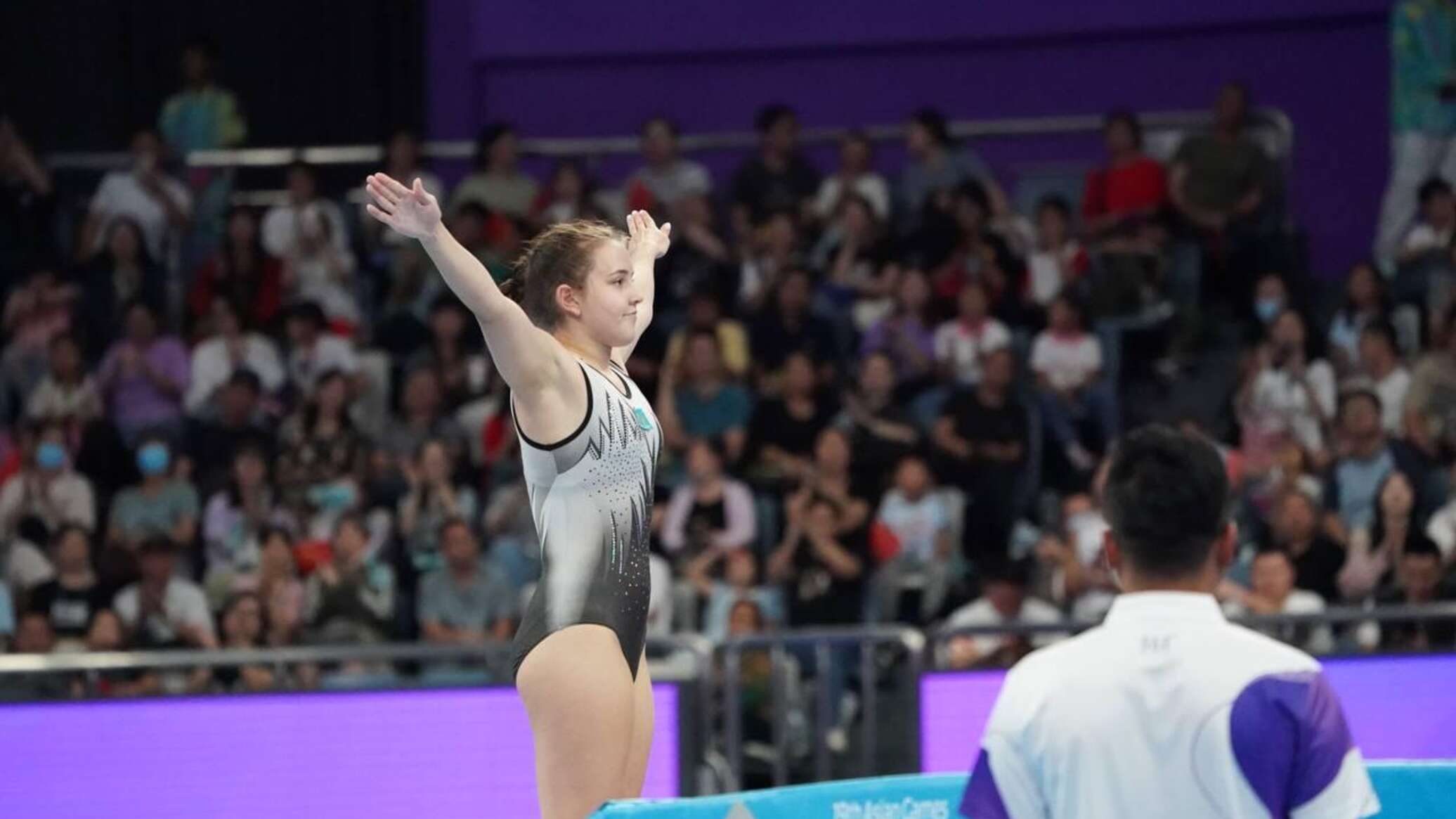 Батутная гимнастка Виктория Бутолина завоевала бронзу для Казахстана на Азиаде